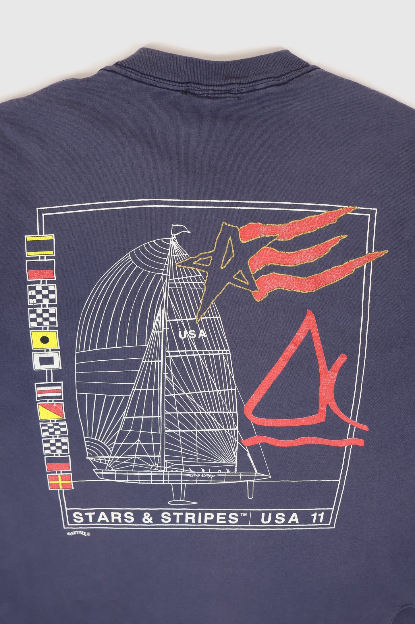 Vintage Stars and Stripes Sailing Tee Image 5