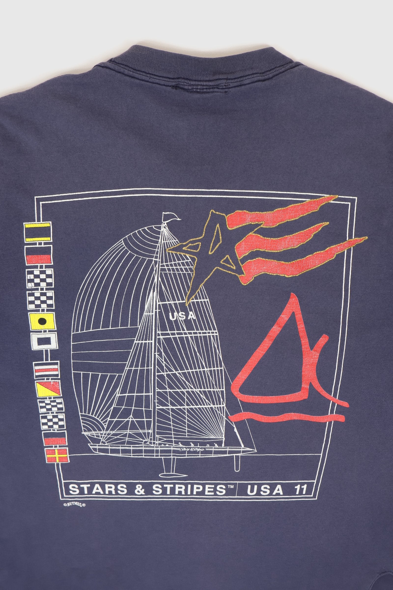 Vintage Stars and Stripes Sailing Tee Image 5