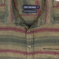 Vintage Green Striped Button Down Shirt Image 2