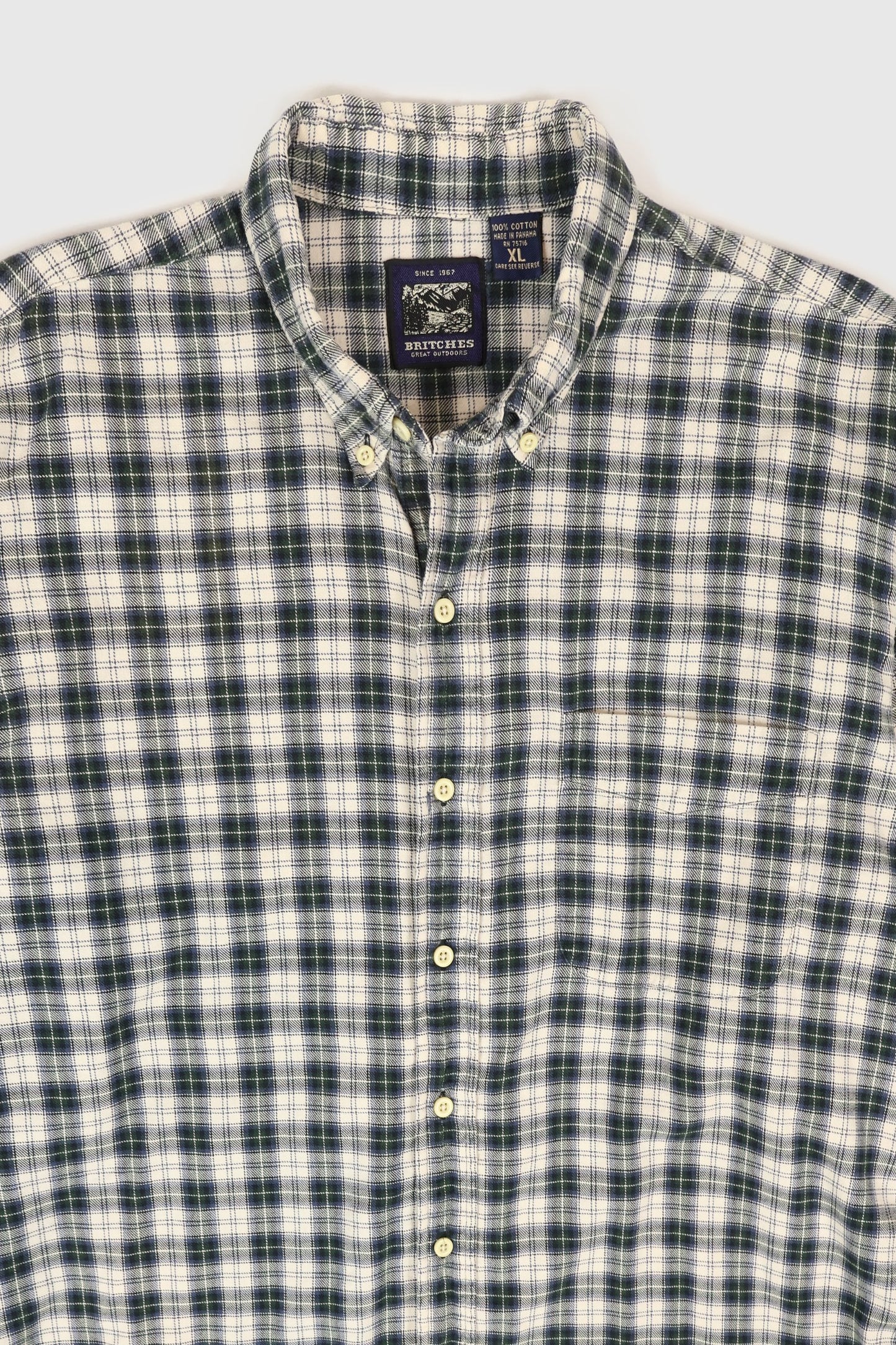 Vintage Plaid Button Down Shirt Image 1