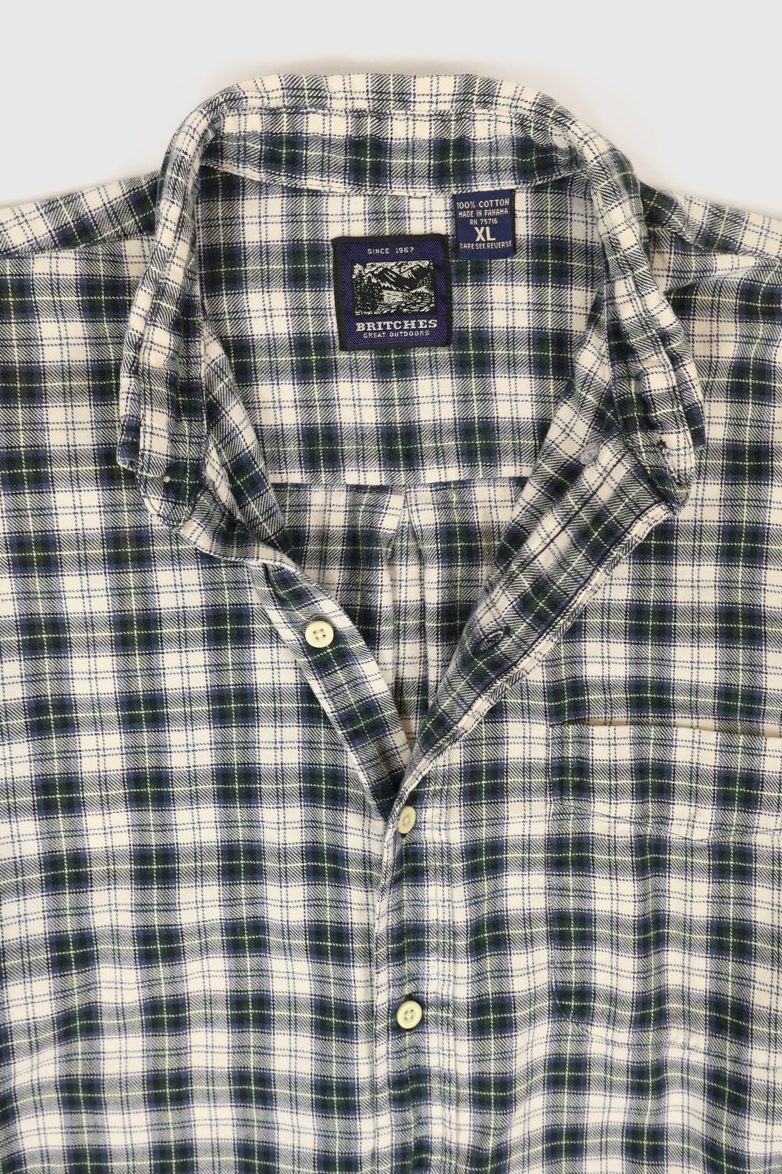 Vintage Plaid Button Down Shirt Image 2