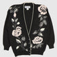 Vintage Flower Pattern Cardigan Sweater Image 0