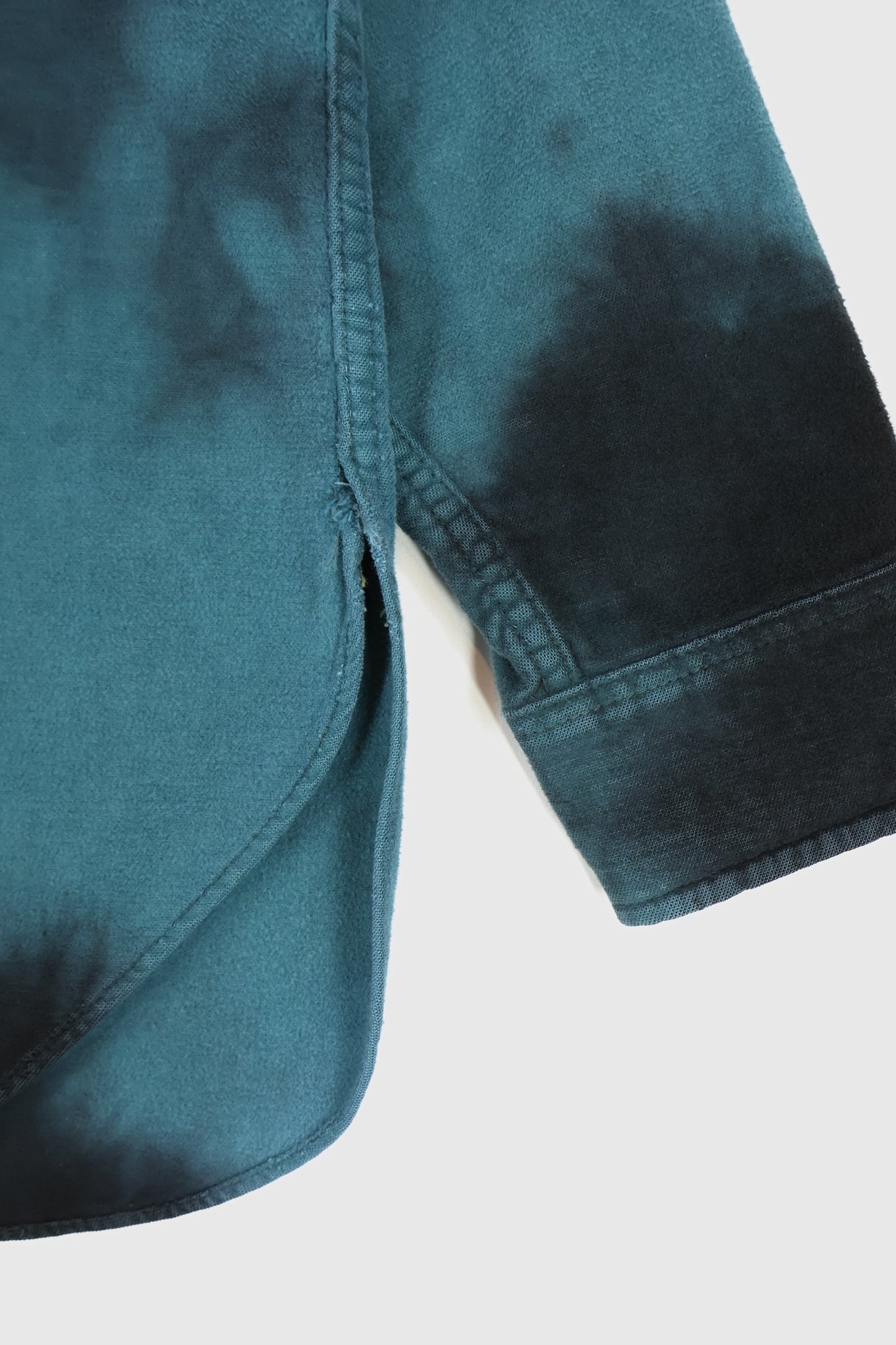 Reworked Woolrich Dyed Flannel Button Down Shirt Image 5
