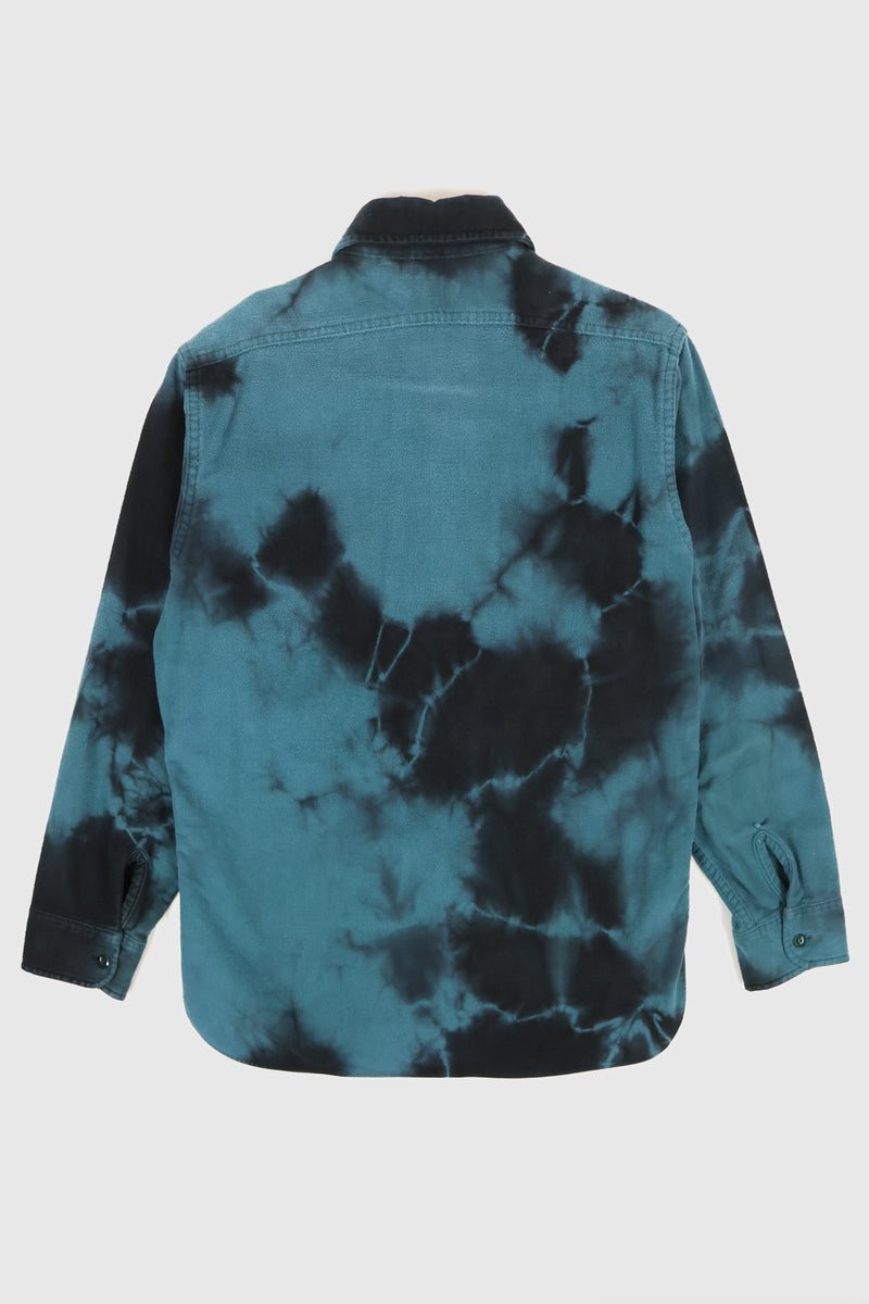 Reworked Woolrich Dyed Flannel Button Down Shirt