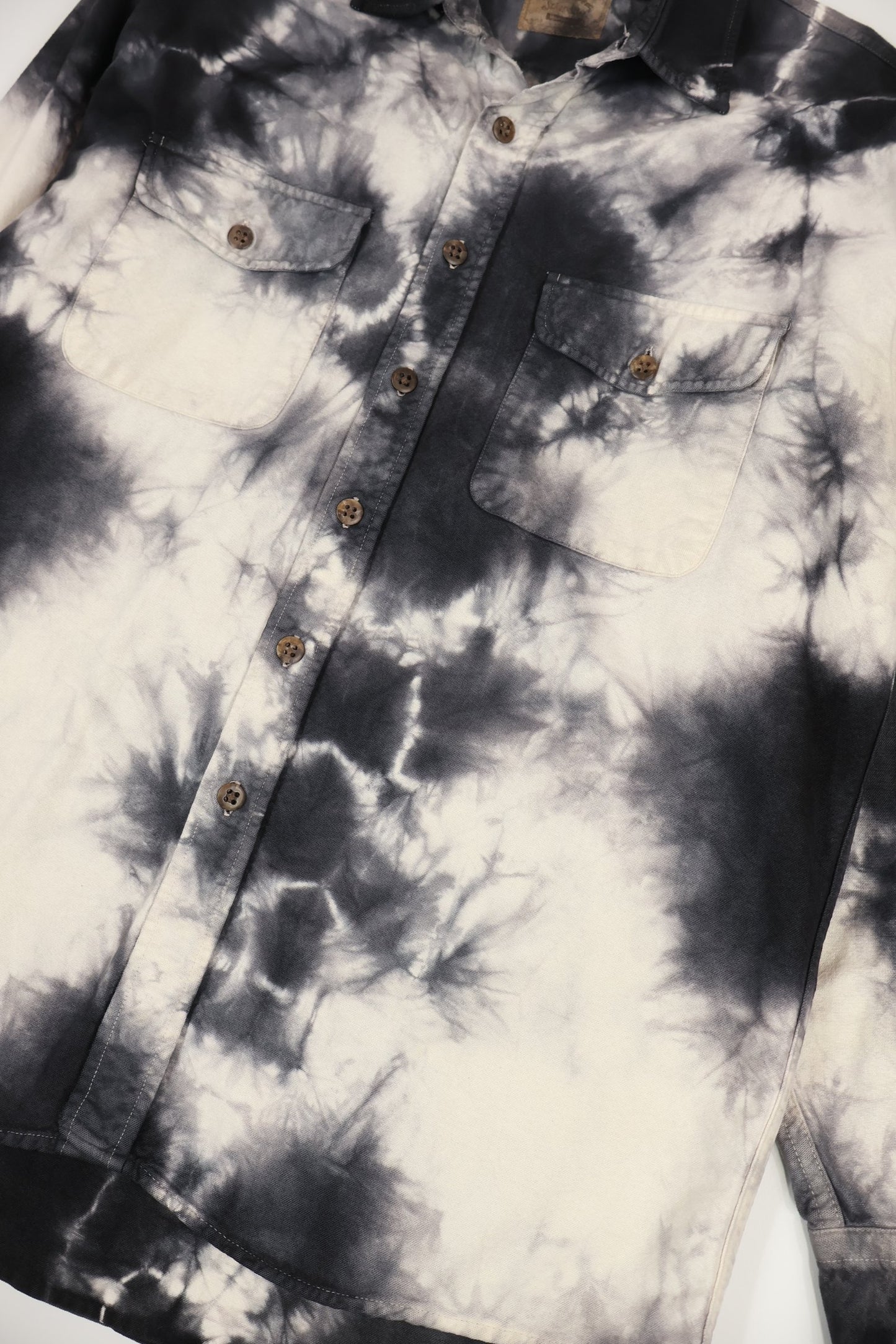 Reworked Dyed Button Down Shirt Image 4