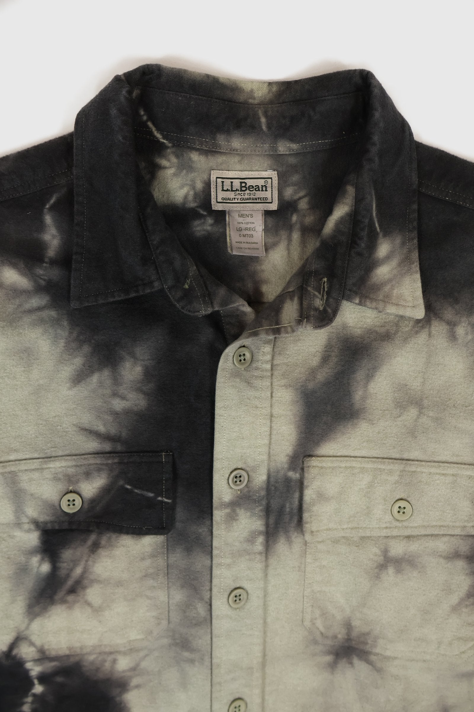 Reworked L.L. Bean Dyed Button Down Shirt Image 3