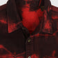 Reworked Dyed Red Flannel Button Down Shirt Image 3