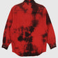 Reworked Dyed Red Flannel Button Down Shirt Image 1