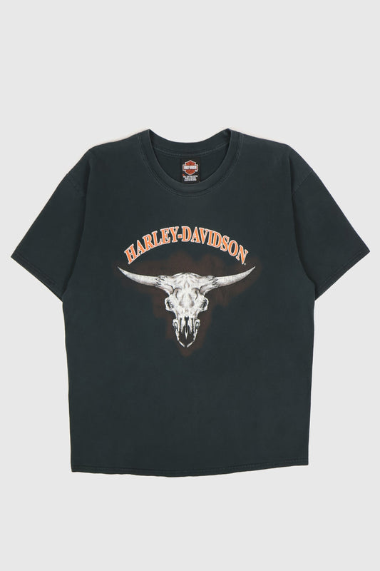 Vintage Y2K Harley-Davidson Cattle Skull Texas Tee Image 0