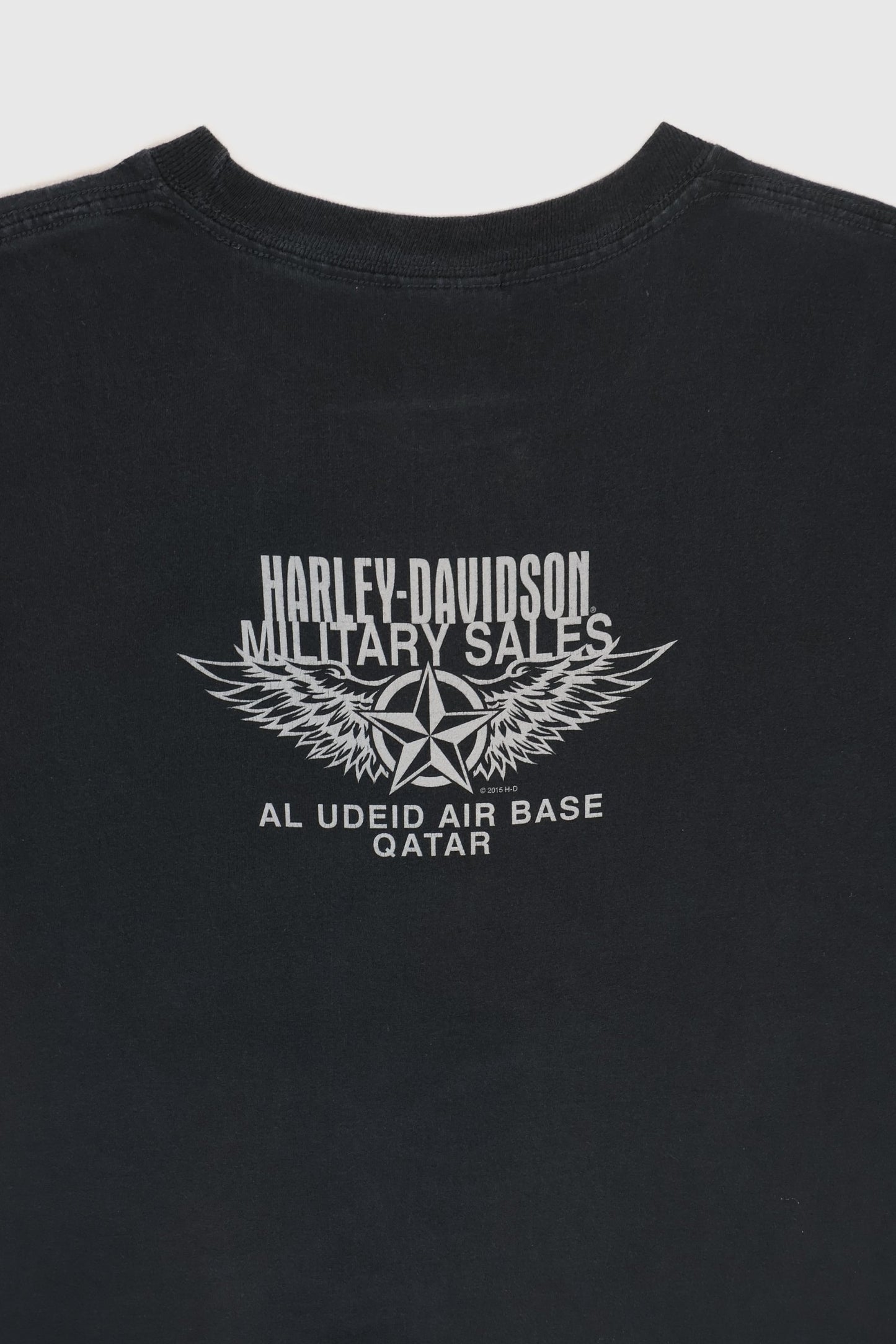 Vintage Y2K Harley-Davidson Qatar Airbase Tee Image 4