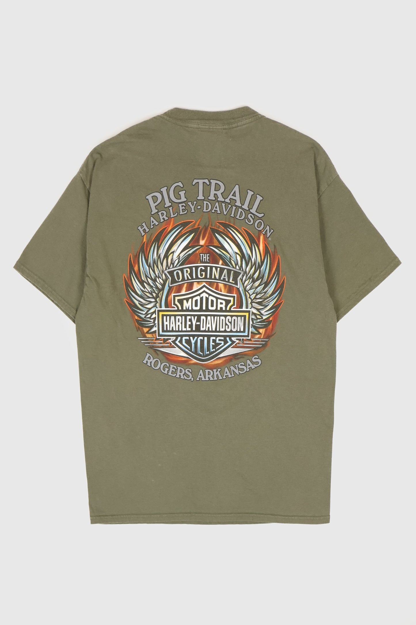 Vintage Y2K Harley-Davidson Pig Trail Rodgers Arkansas Tee Image 1