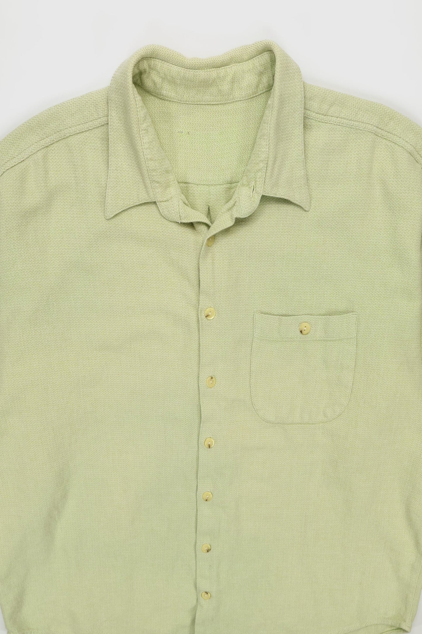 Vintage Light Green Button-Down Shirt Image 1