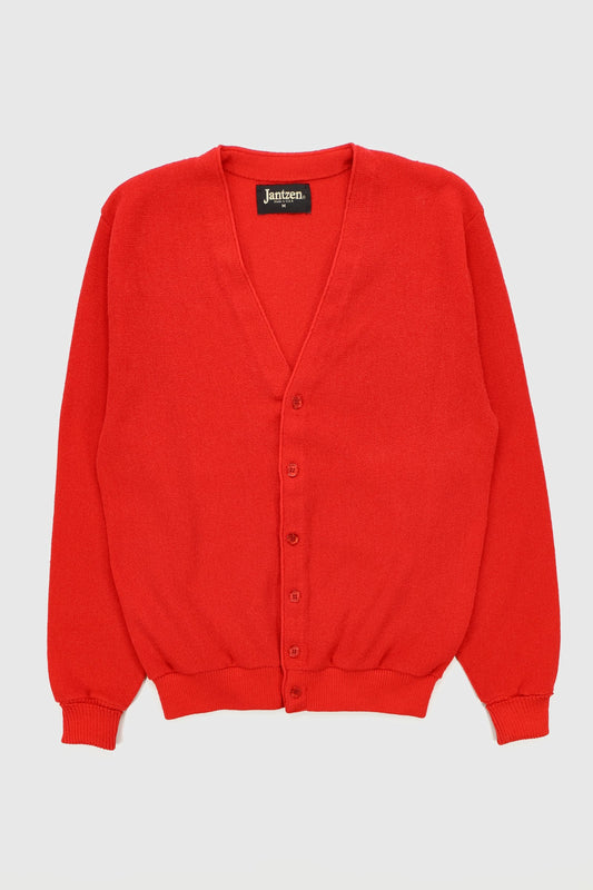 Vintage Red Cardigan Sweater Image 0