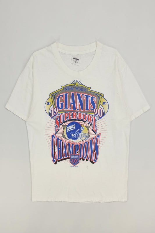 Vintage New York Giants Super Bowl Champions 1990 Tee Image 0