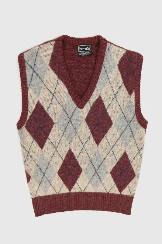 Vintage Argyle Sweater Vest Image 0