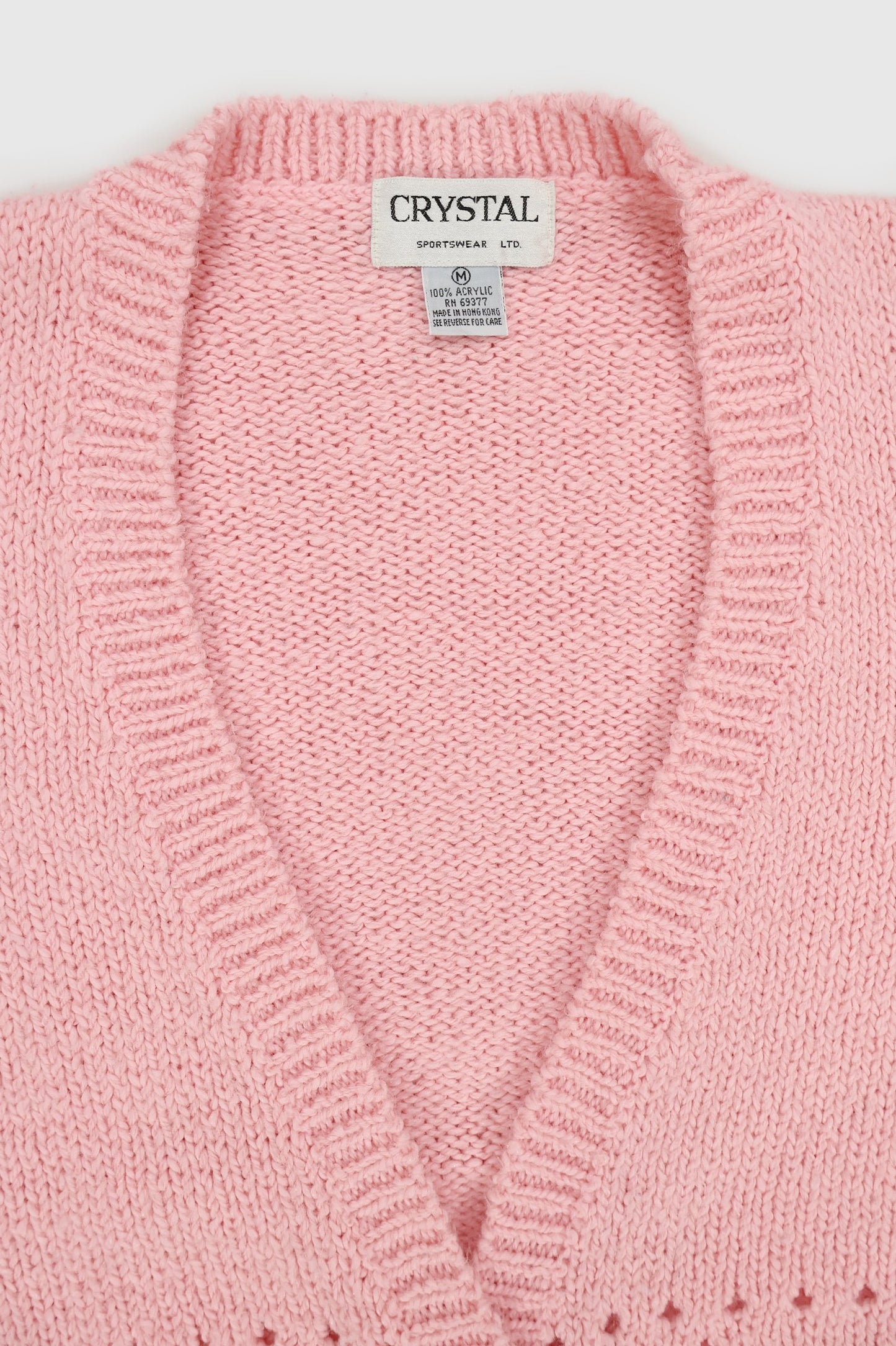 Vintage Pink Cardigan Sweater Image 3
