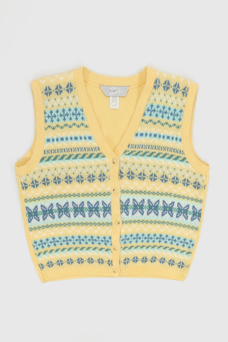 Vintage Cardigan Sweater Vest