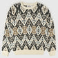 Vintage Geometric Pattern Sweater Image 0