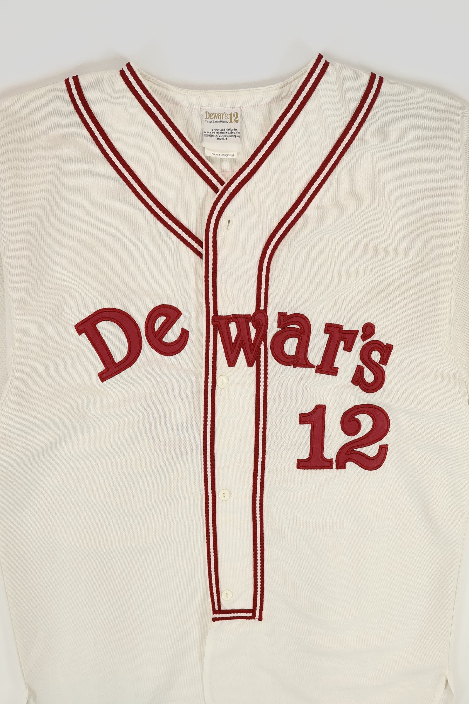 Vintage Dewar's Baseball Jersey Image 2