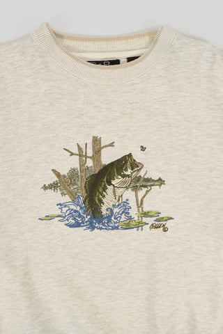 Vintage Embroidered Bass Crewneck
