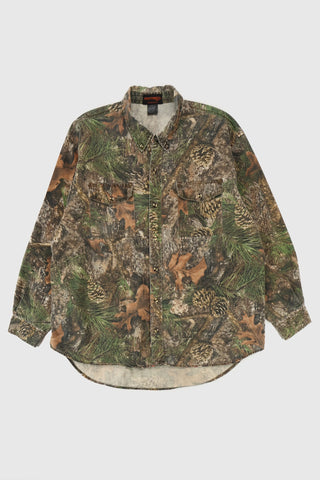 Vintage Real Tree Camo Button-Down Shirt