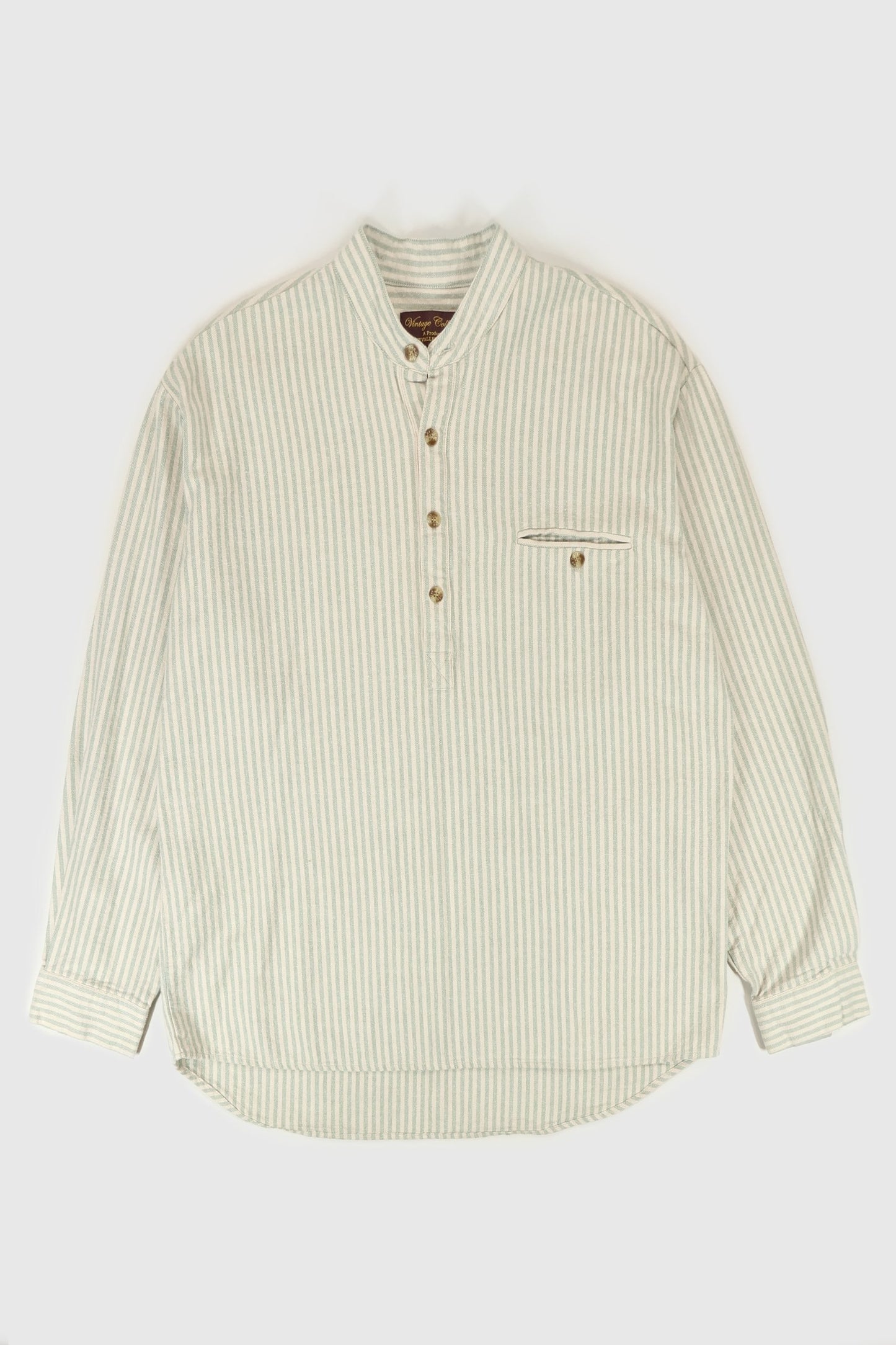 Vintage Heavyweight Striped Button-Down Shirt Image 0