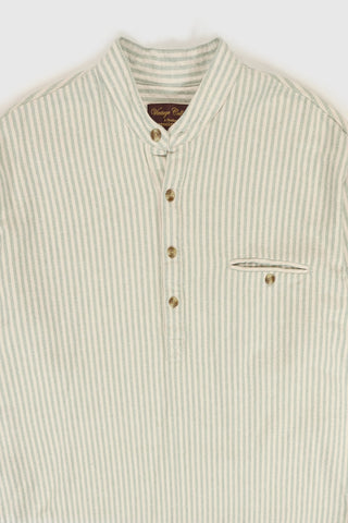 Vintage Heavyweight Striped Button-Down Shirt