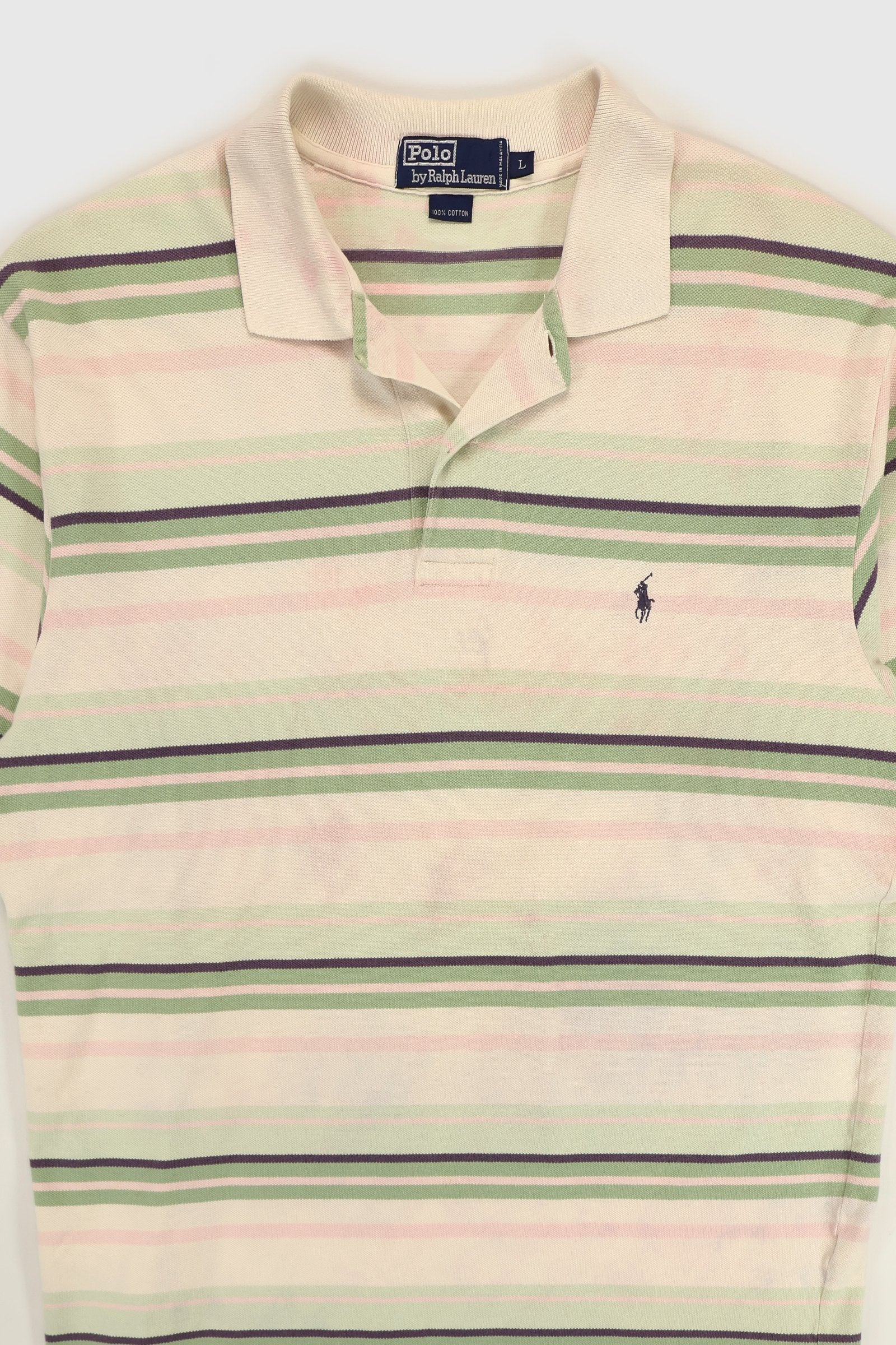 Reworked Ralph Lauren Striped Polo Image 2