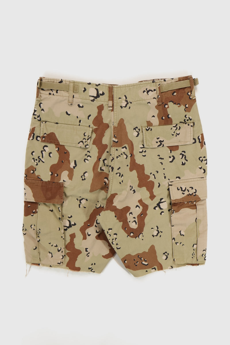 Vintage Cutoff Camo Cargo Shorts 01