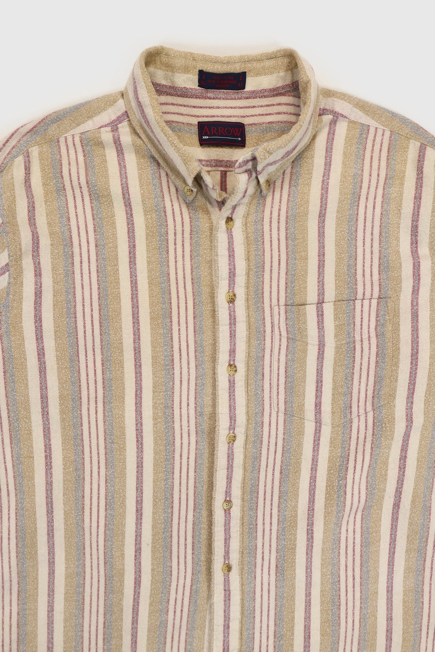 Vintage Stripped Button-Down Shirt Image 1