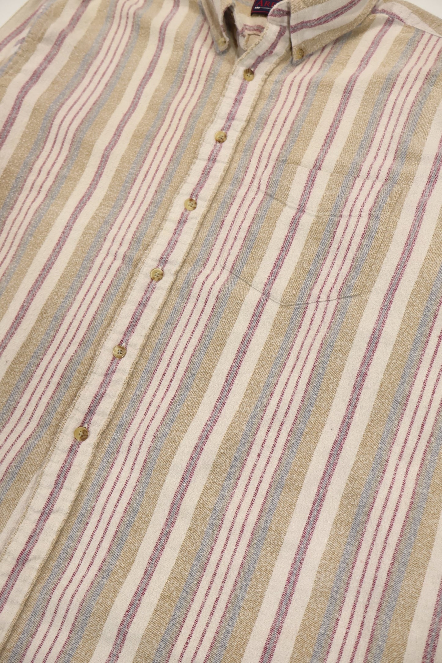 Vintage Stripped Button-Down Shirt Image 3