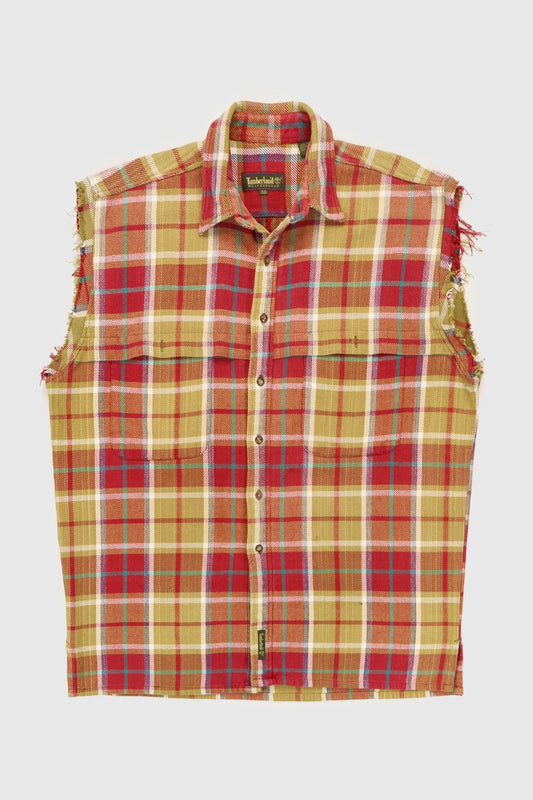 Vintage Timberland Heavyweight Sleeveless Button-Down Shirt Image 0