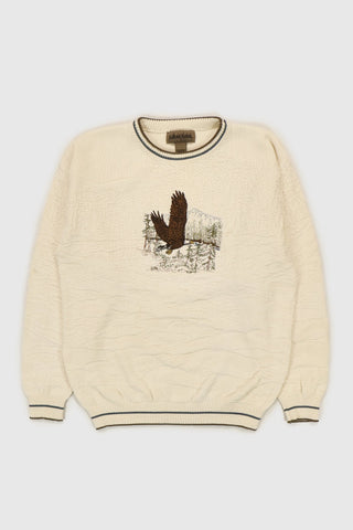 Vintage Knit Eagle Sweater