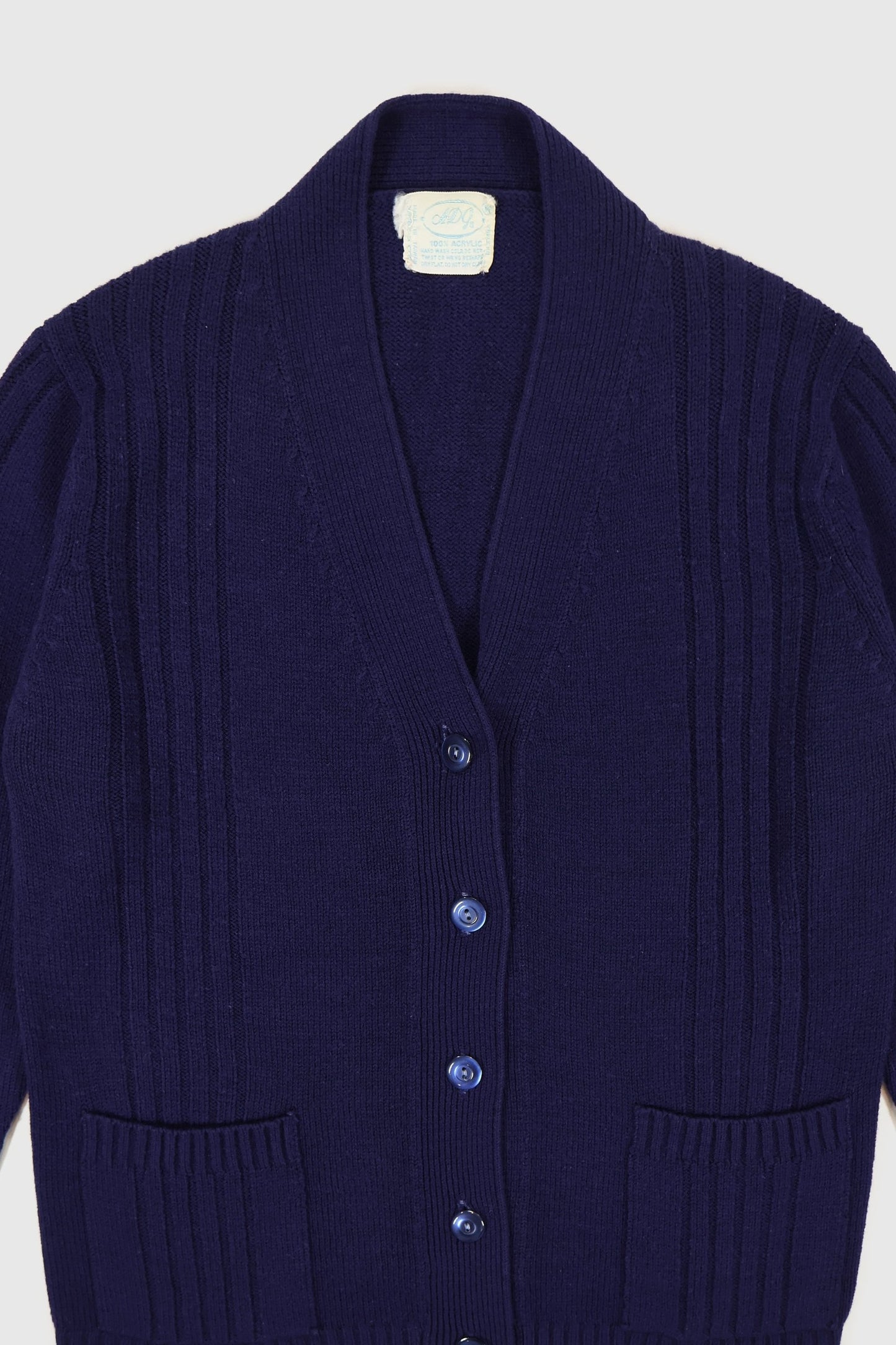 Vintage Blue Cardigan Sweater Image 2