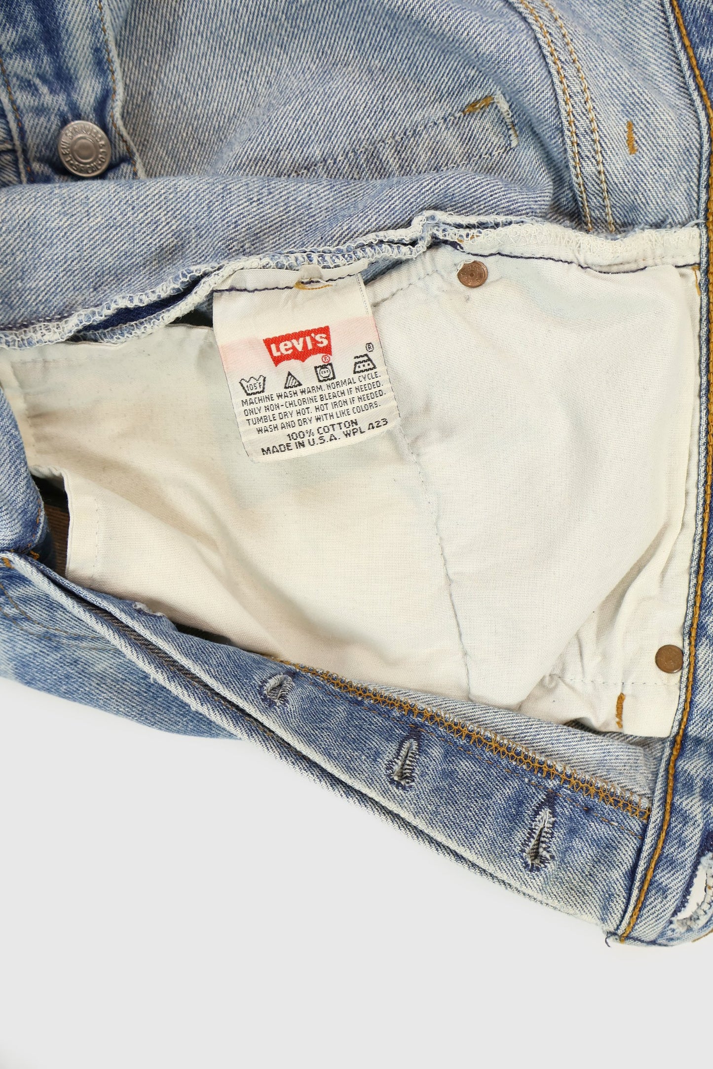 Vintage Levi's 501 Button-Fly Straight Fit Jeans Image 3