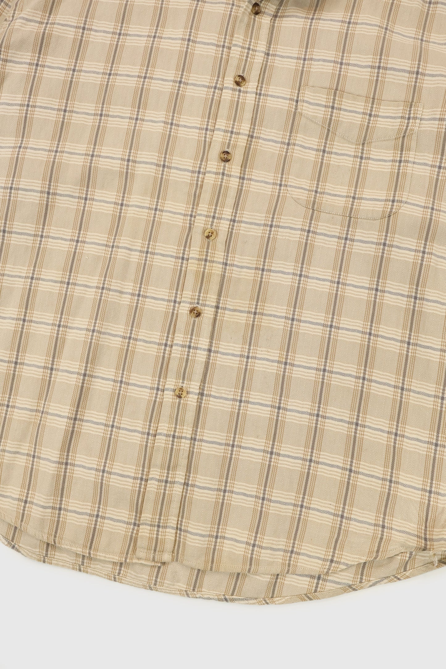 Vintage Frayed Button-Down Shirt Image 4