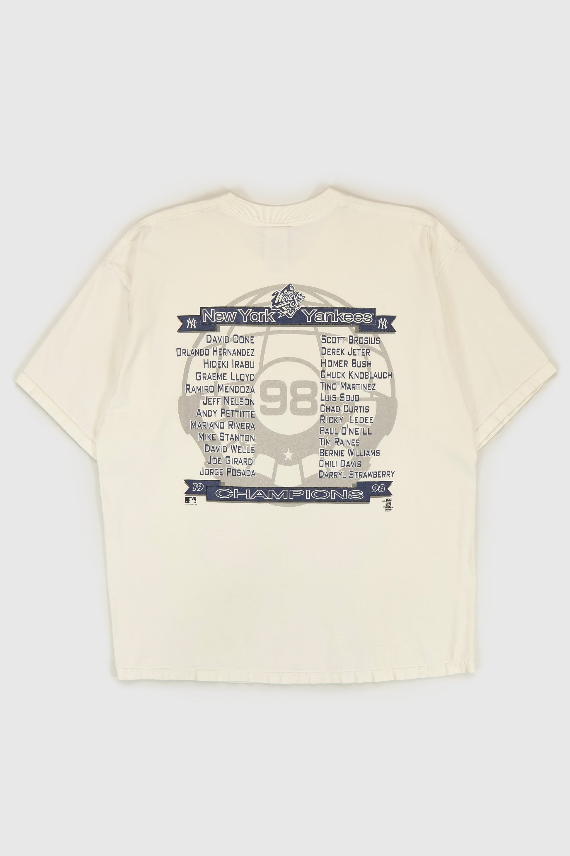 Vintage New York Yankees 1998 World Series Champions Tee Image 1
