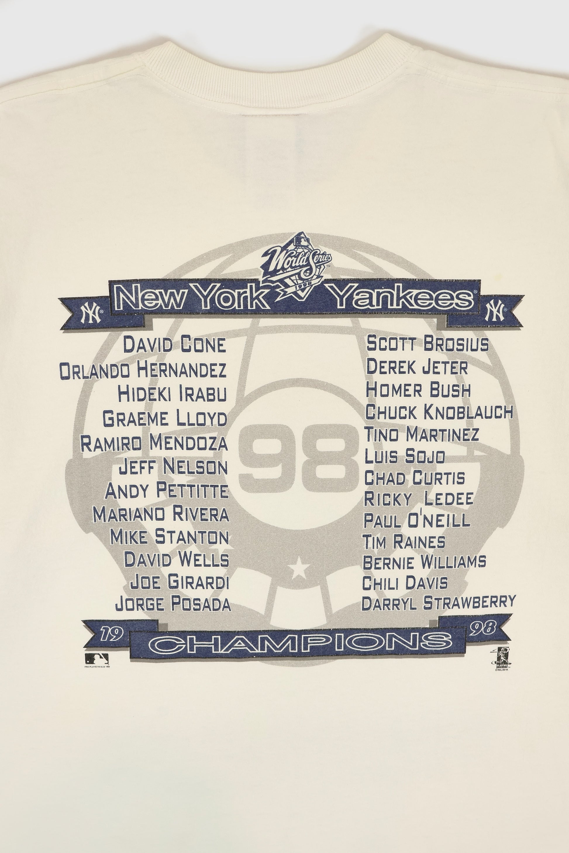 Vintage New York Yankees 1998 World Series Champions Tee Image 6