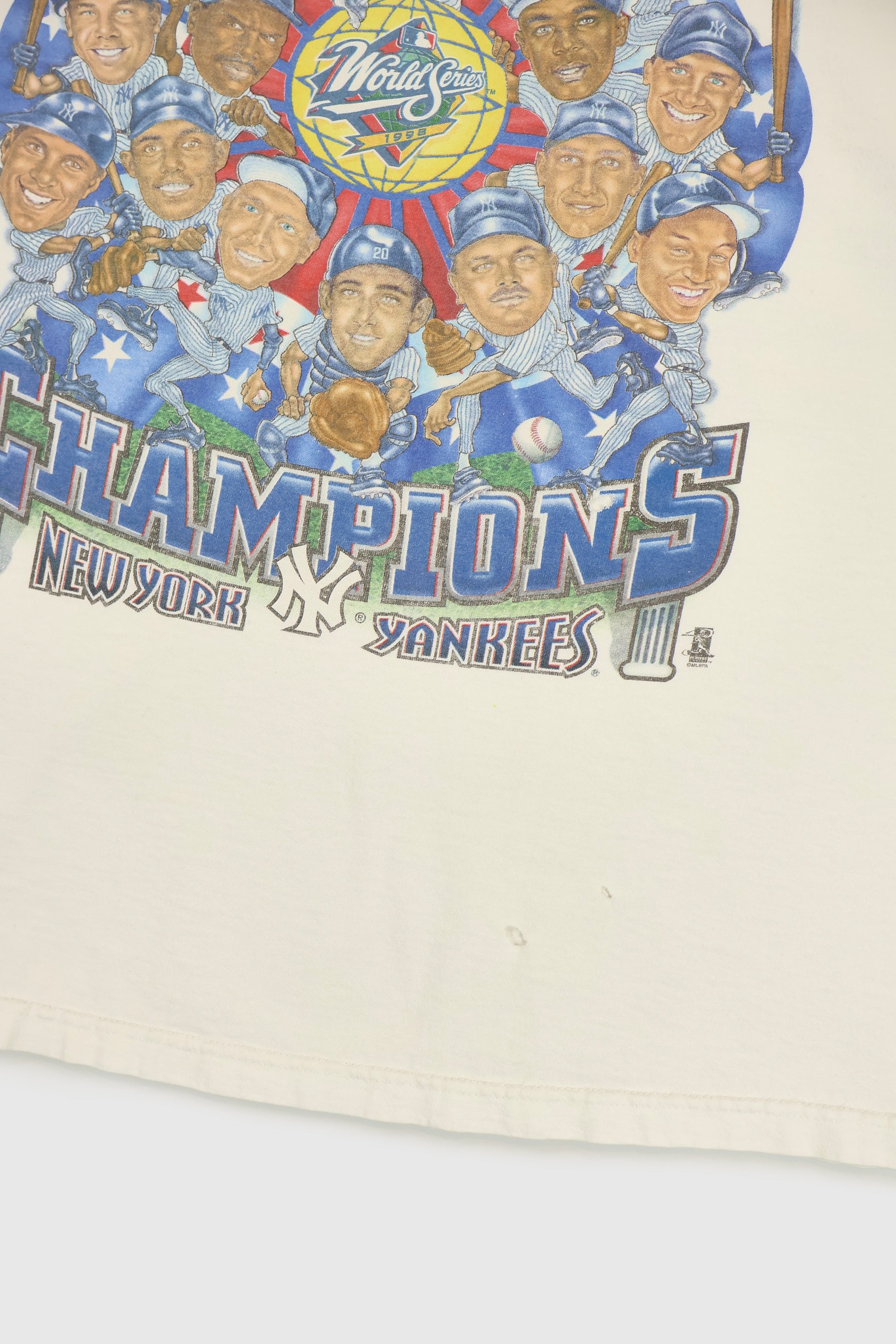Vintage New York Yankees 1998 World Series Champions Tee Image 5