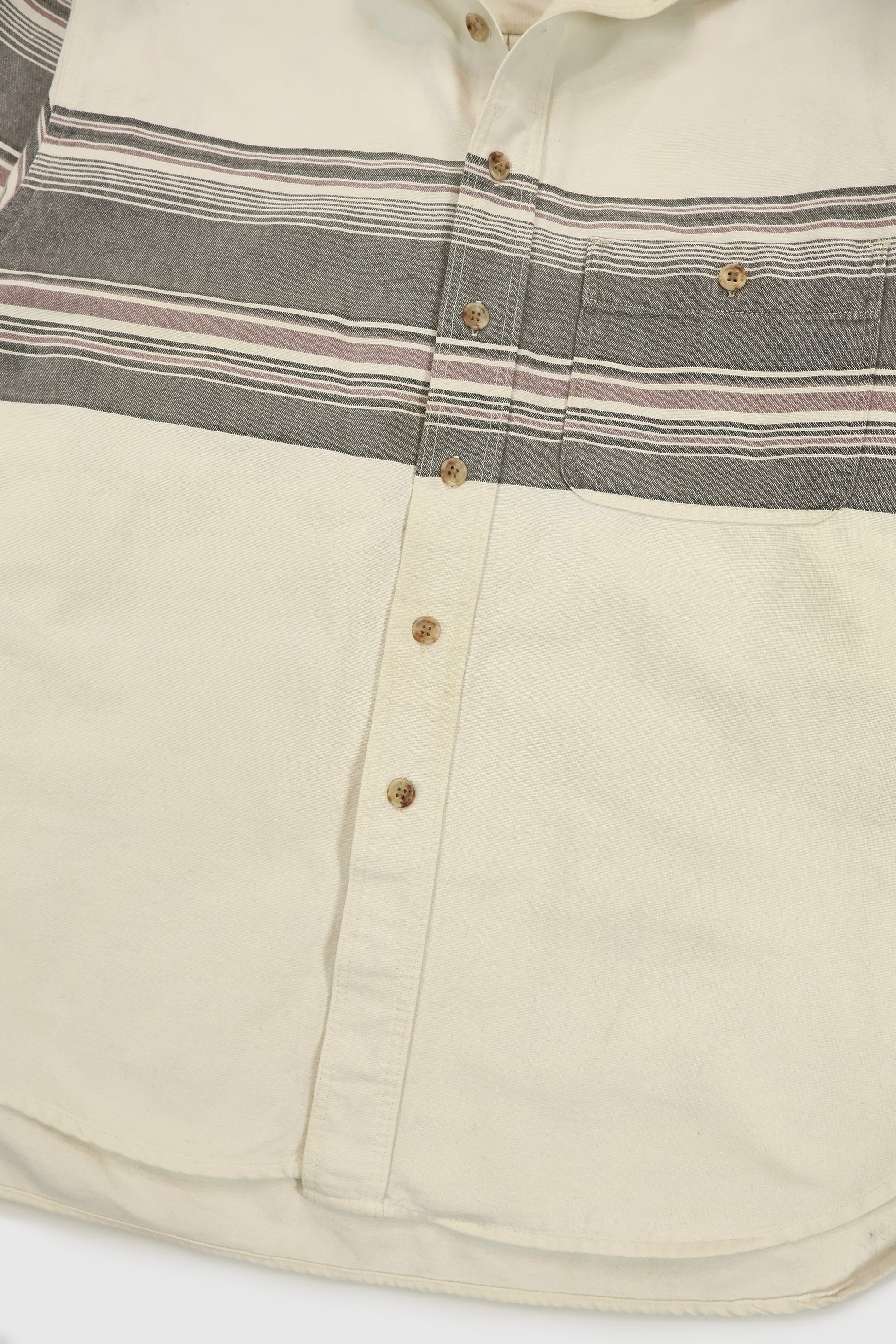 Vintage Eddie Bauer Striped Button-Down Shirt Image 4
