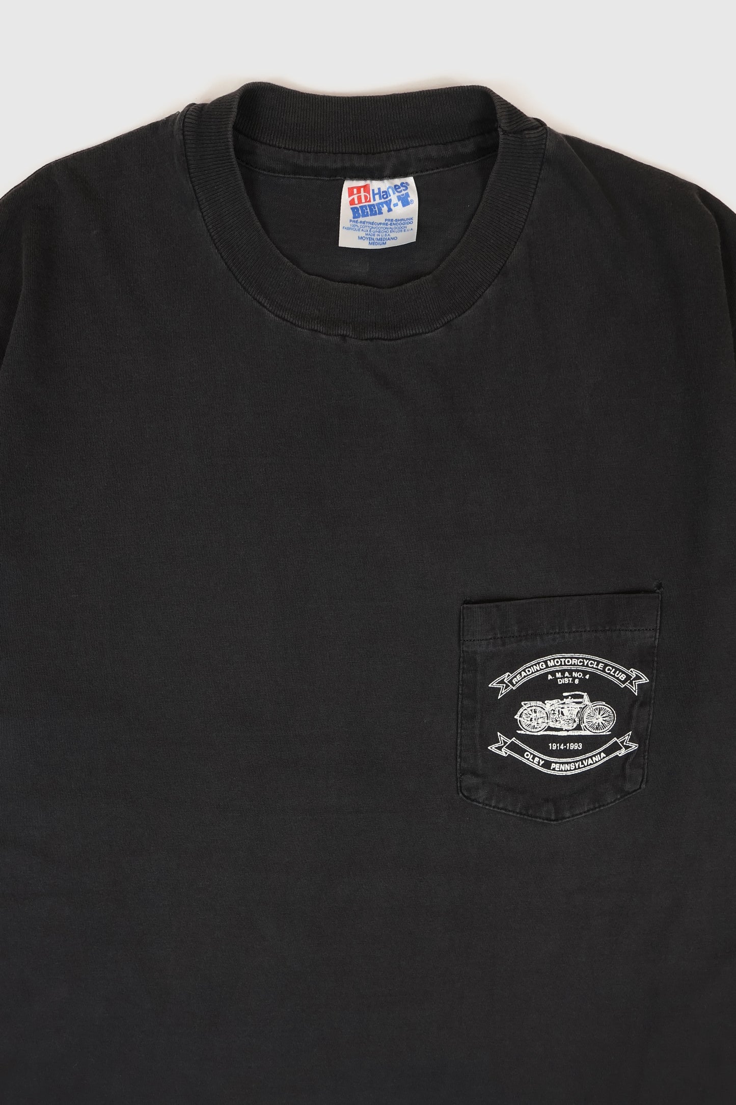 Vintage Reading Motorcycle Club 1993 Tee Image 2