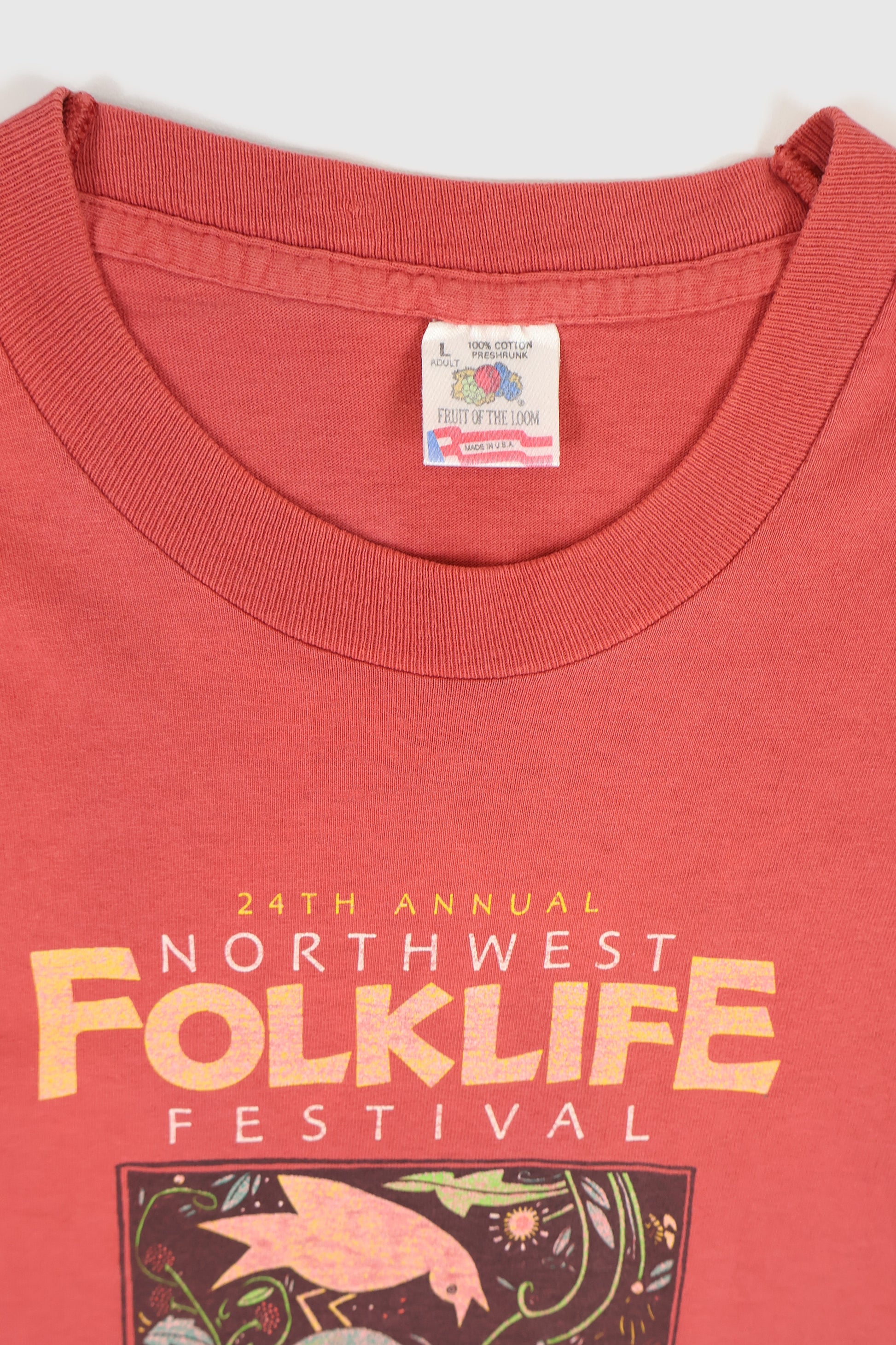 Vintage Northwest Folklife Festival 1995 Tee Image 2