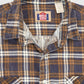 Vintage Blue Plaid Button-Down Shirt Image 3