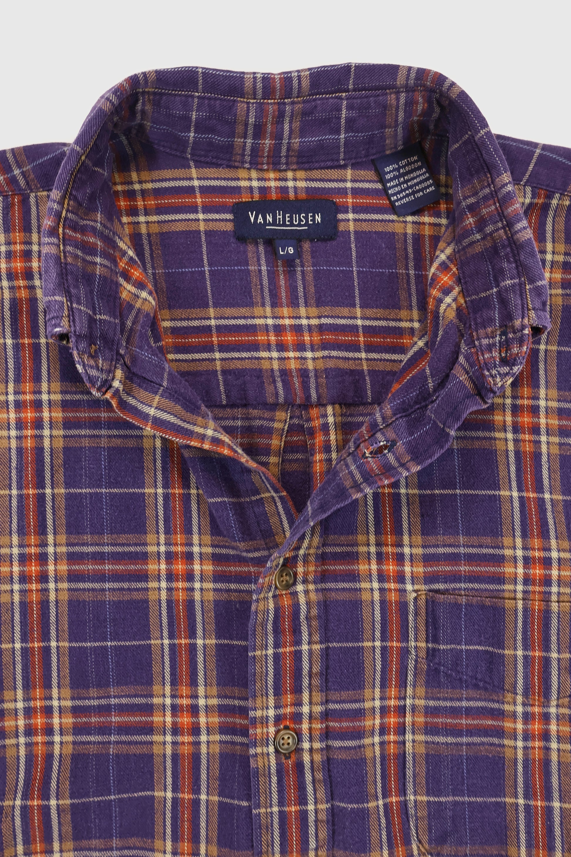 Vintage Plaid Button-Down Shirt Image 2