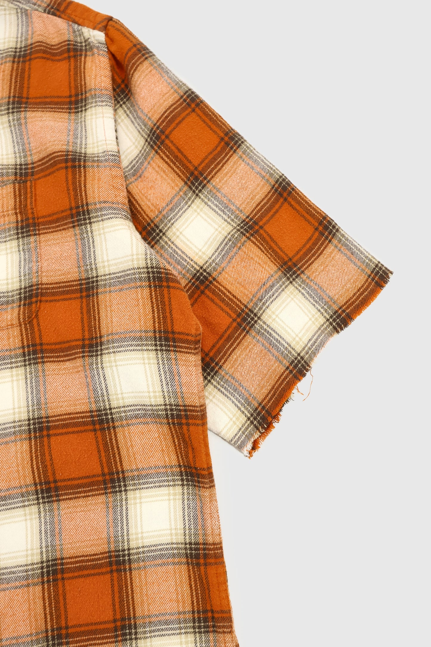 Vintage Short Sleeve Cut Off Button-Down Shirt Image 4
