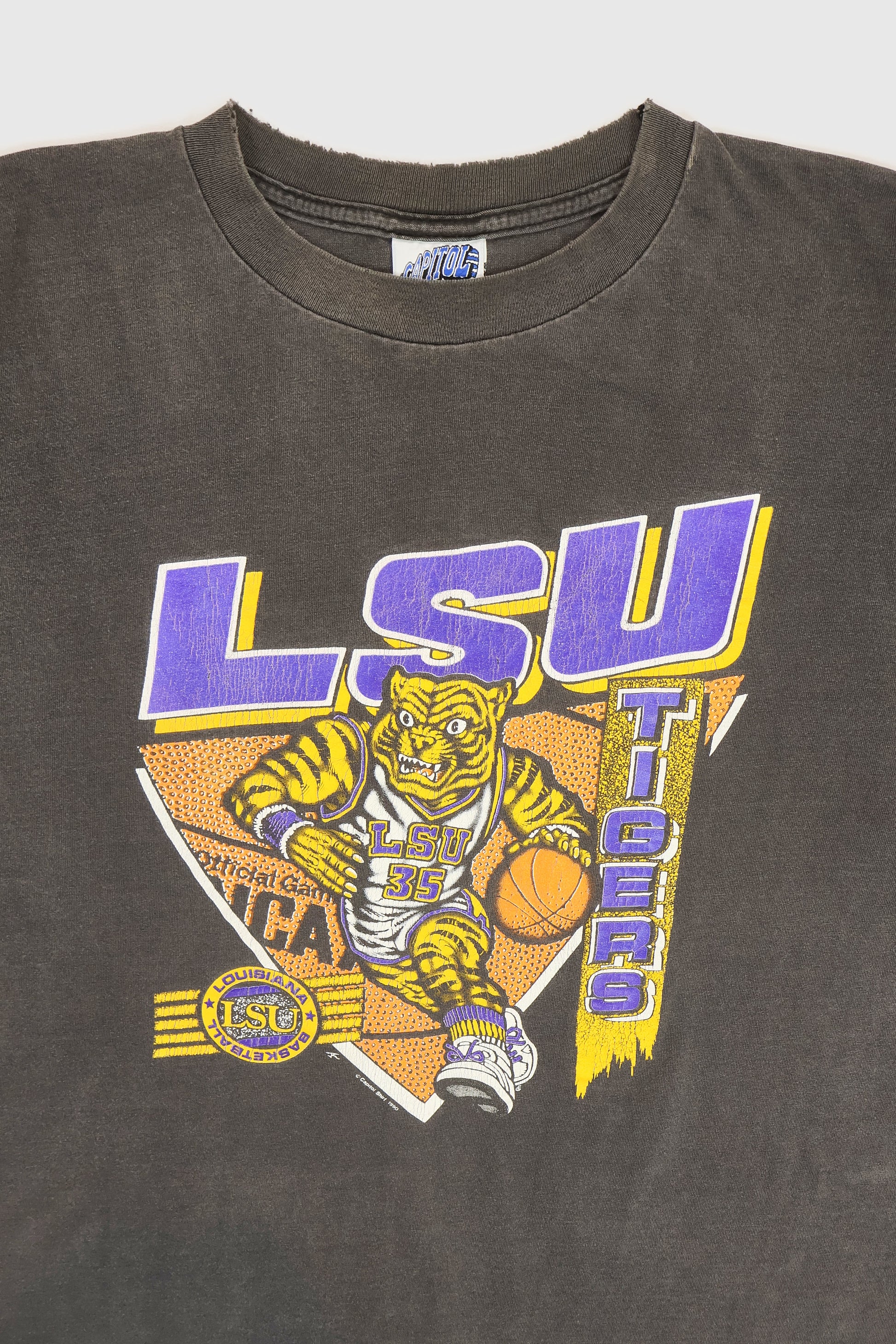 Vintage LSU Basketball Tee Image 1