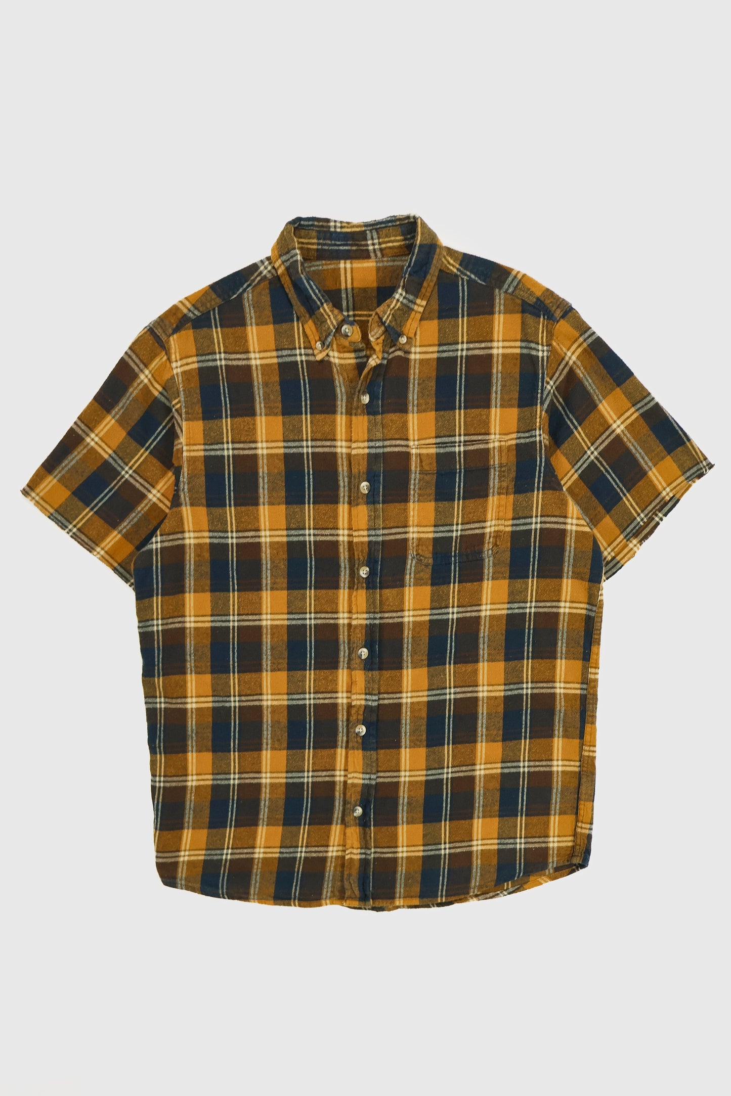 Vintage Short Sleeve Cut-Off Button-Down Shirt Image 0