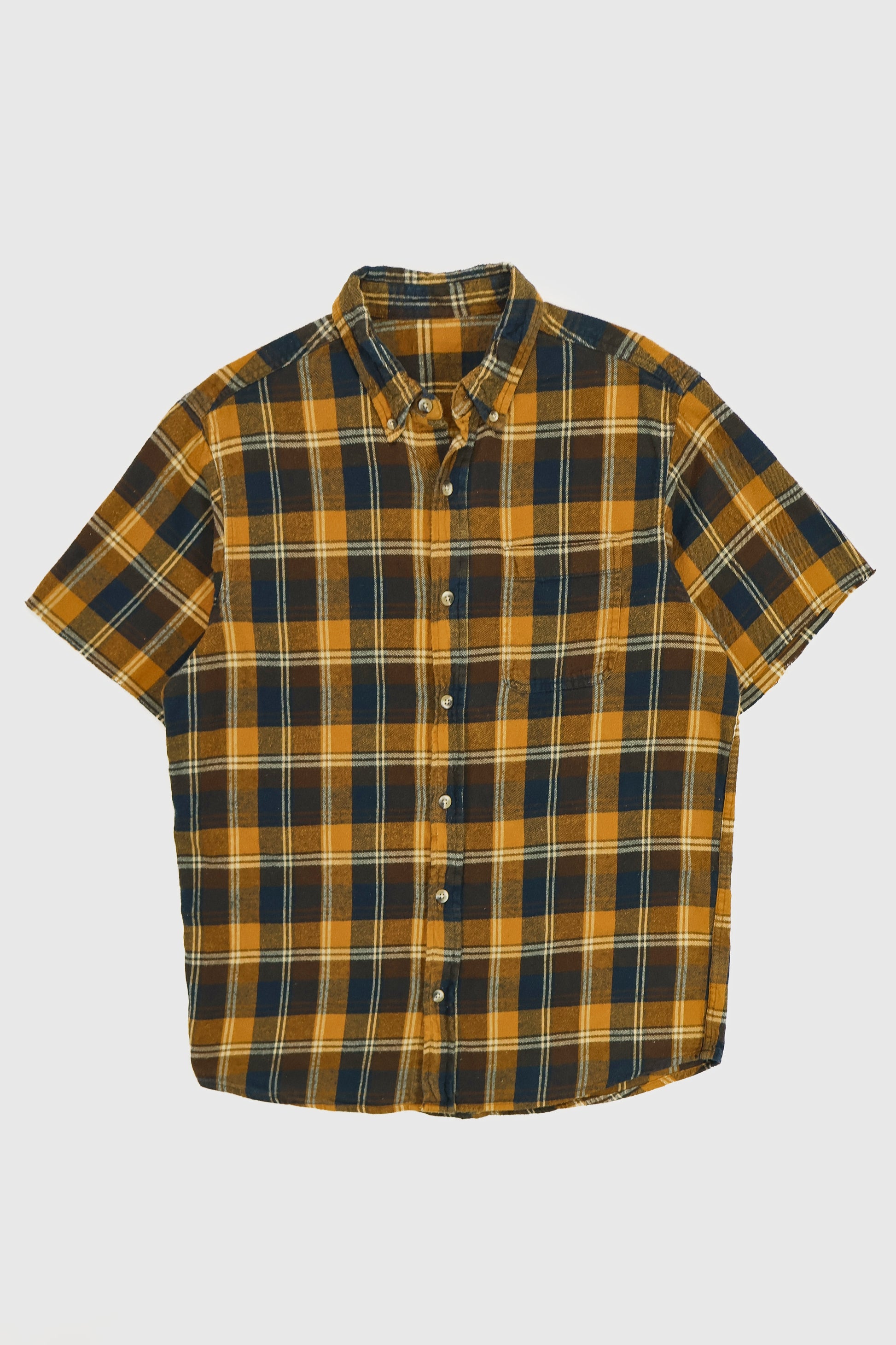 Vintage Short Sleeve Cut-Off Button-Down Shirt Image 0