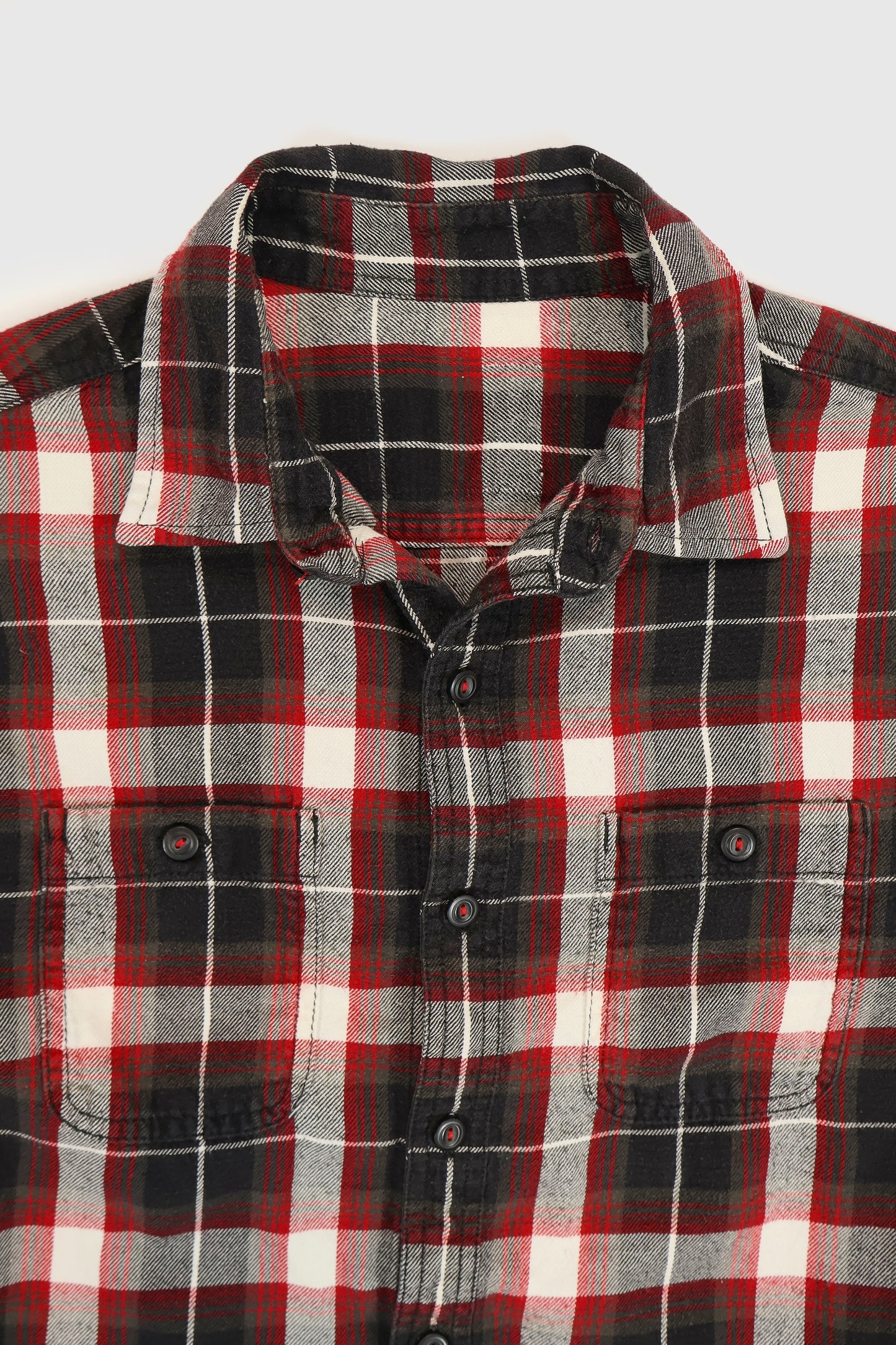 Vintage Cropped Button-Down Shirt Image 2