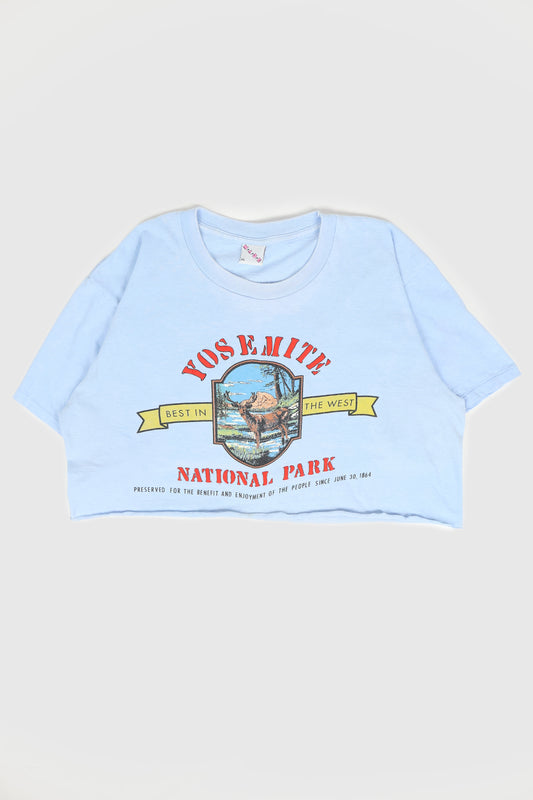 Vintage Cropped Yosemite National Park Tee Image 0